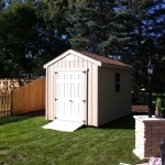 8x12 Gable New Berlin WI view from patio